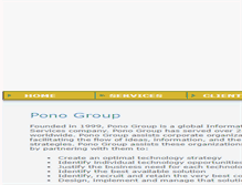 Tablet Screenshot of ponogroup.com